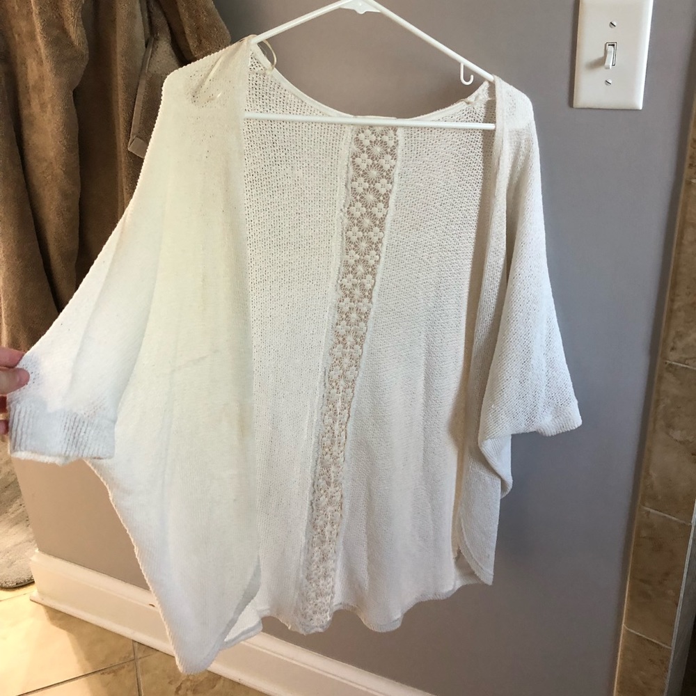 Off white  colored cardigan!